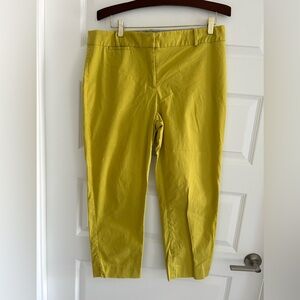 Talbots Yellow Cropped Pants
